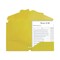 C-Line 3-Hole Punch 11 in. x 8.5 in. 2-Pocket Heavyweight Poly Portfolio Folder - Yellow (25/Box)